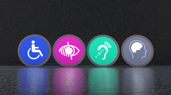 Disabled, Disability Signs, Icons are Visual Presentation.